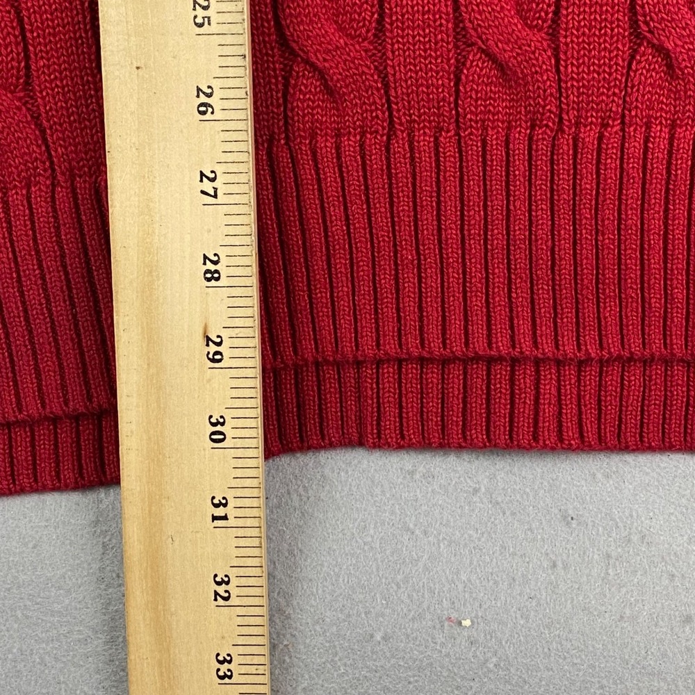 Polo Ralph Lauren Sweater Mens 4XB Cable Knit Cotton crew neck Pullover Pony - Picture 12 of 13